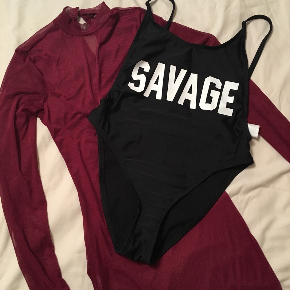 Swimsuit set.